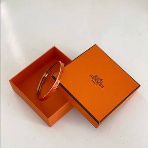 Hermès Orange Enamel Bangle
